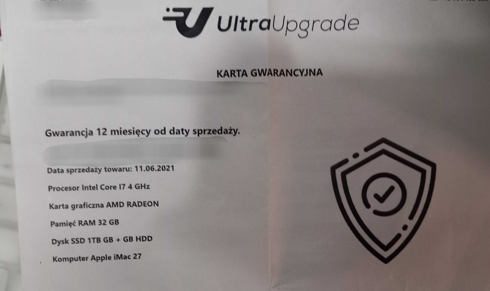 Komputer Apple iMac 27