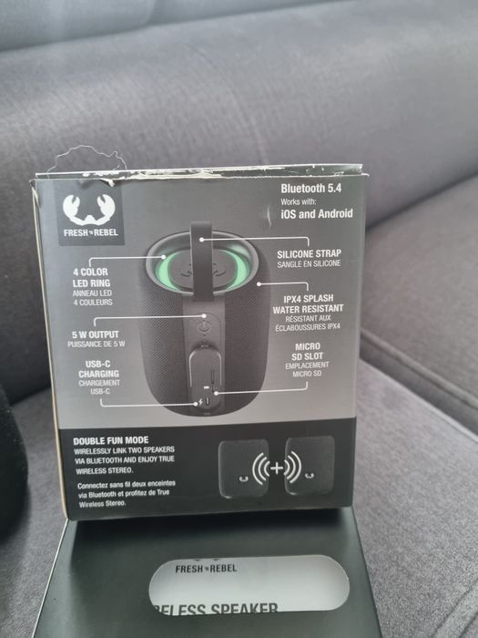Głośnik bezprzewodowy Fresh 'N Rebel led 5W