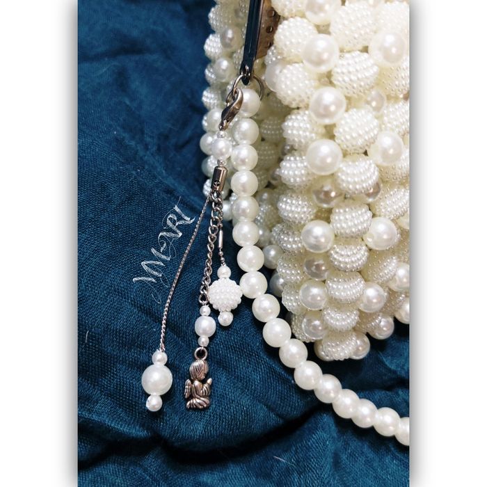 Perełkowa torebka , kopertówka