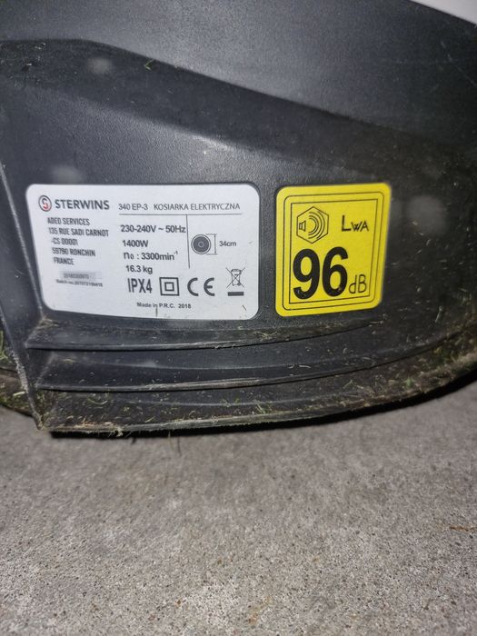Kosiarka elektryczna Sterwins uszkodzona