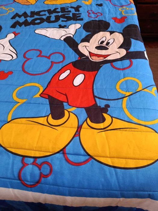 Colcha Edredon meia estação Mickey