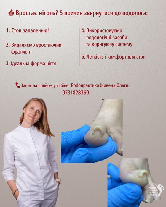 Подолог Чернігів Живець Ольга