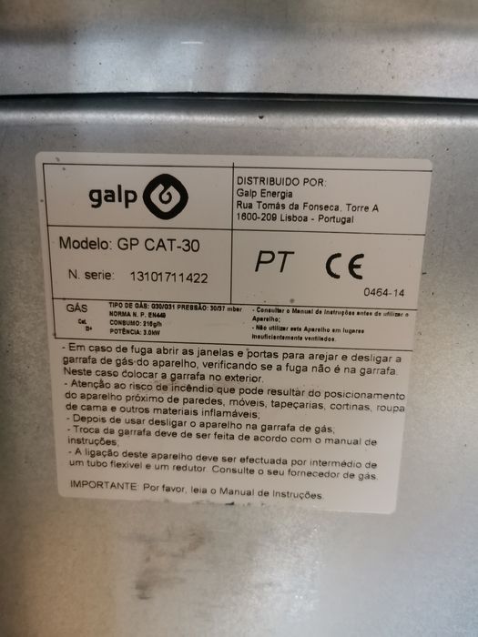 Aquecedor catalitico Galp