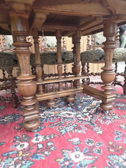 Rozkładany stół dębowy 110–205 cm #2315 Stylowy Węgrów
