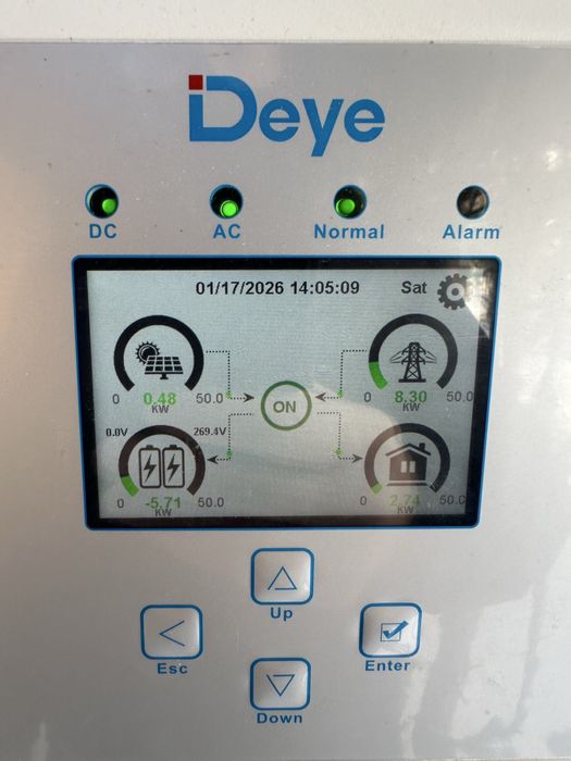 Онлайн налаштування інвертора DEYE ПРОШИВКА ПЗ ЗАПУСК ПІСЛЯ АВАРІЇ