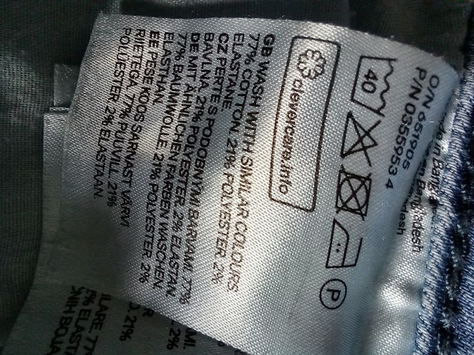 H&M spodnie dżinsowe skinny rurki rozmiar S 36