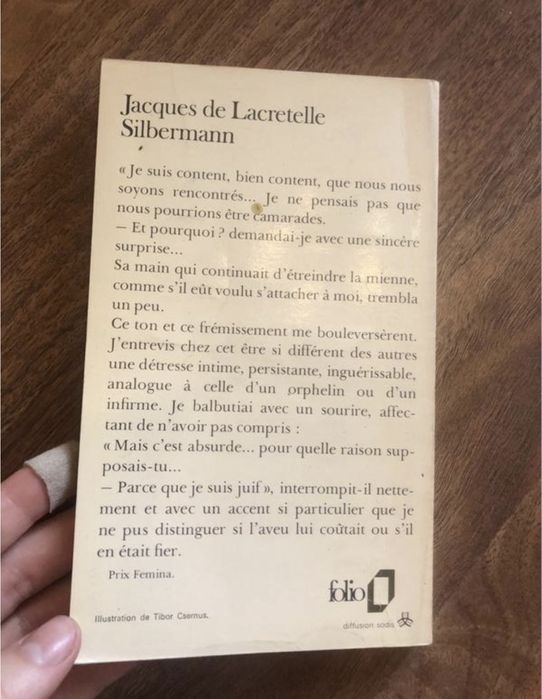 Silbermann Jacques de Lacrelle книга французькою ретро  класика роман