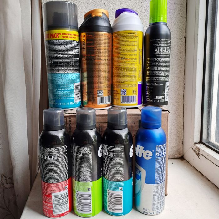 Піна для гоління  Gillette Original, Labs, Series, Figaro 200/240/400 ml