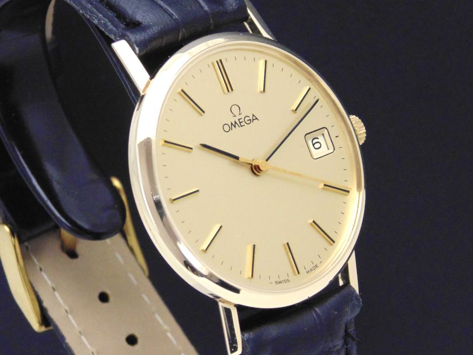 Złota Omega Geneve Cal.1030 pr.0,375 9ct rok prod.1978