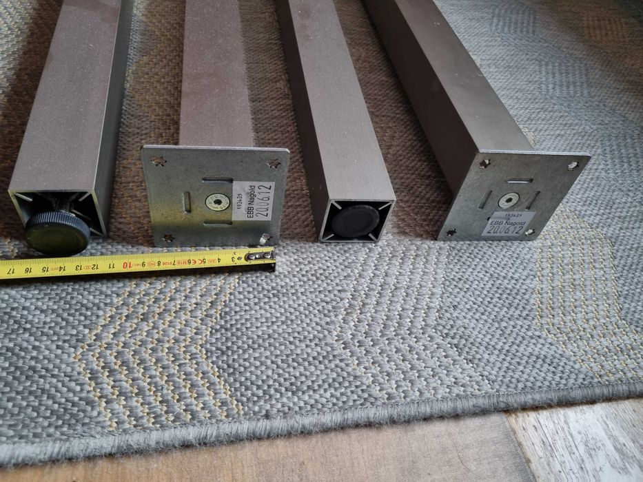 nogi do stołu biurka, satynowe kwadrat