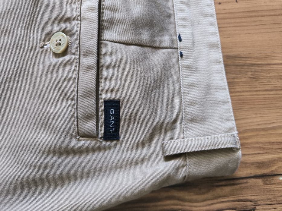 Gant spodnie męskie beż W36 L32 proste chino