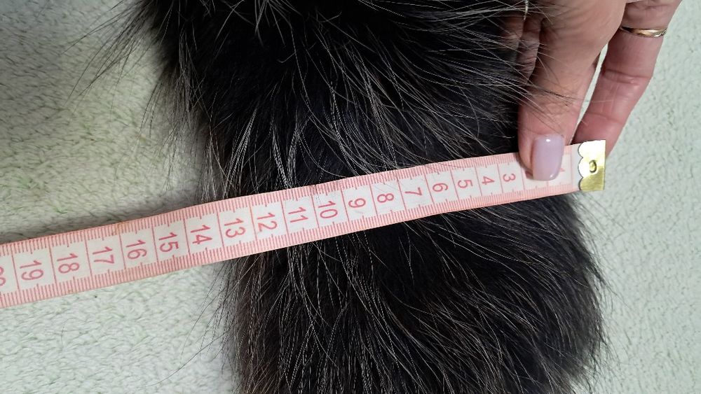 Хутро натуральне 70 см/ єнот/ комір на куртку