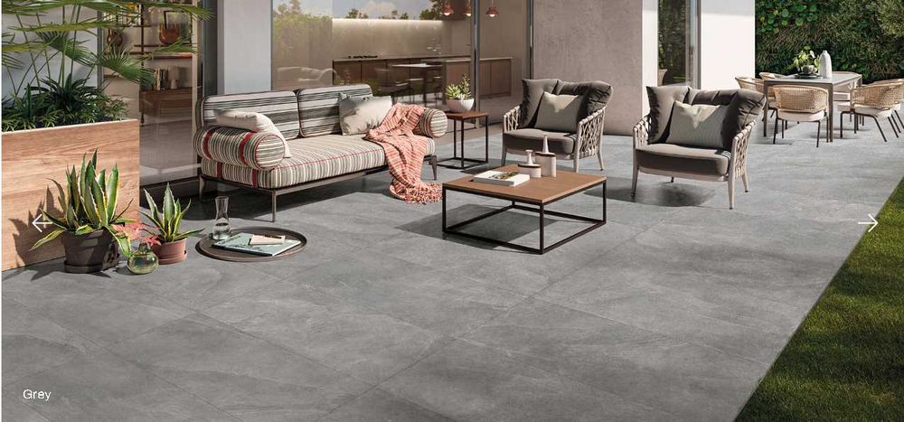 Płyty Tarasowe 60x60x2 cm – Gatunek 1 – Szary Kamień – Gres