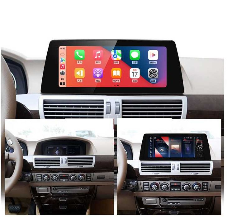 CarPlay Android Auto Android 8GB 10,25 Radio "DAB+ Opcja" GPS Nawigacja WiFi 4G YouTube Bluetooth BMW 7 E65 E66 CCC Harman Kardon BMW E90 E91 E92 E93