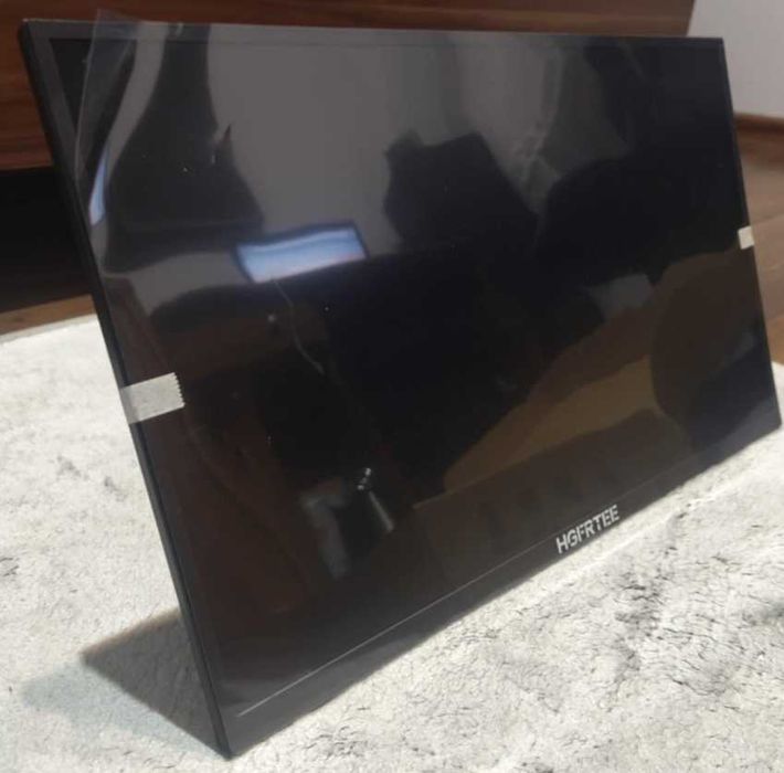 HGFRTEE 18,5-calowy przenośny monitor 100 Hz z podstawką