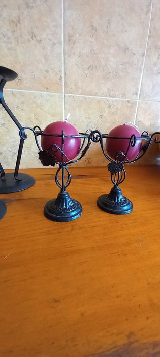 2 conjuntos de suporte de velas