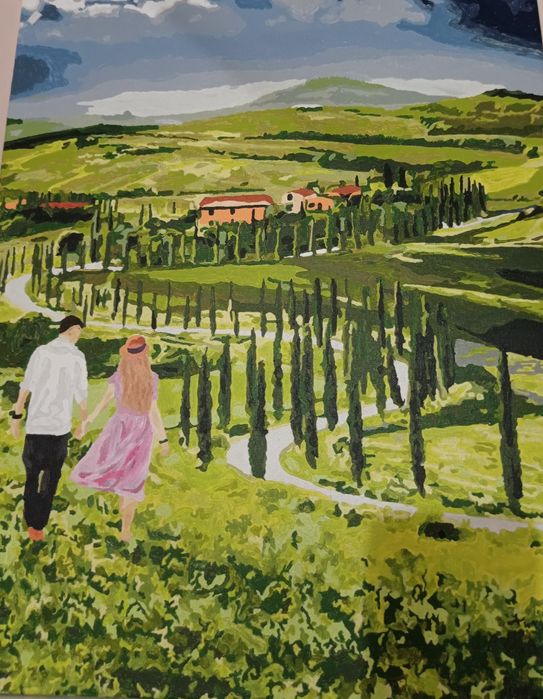 Кохання. Картина по номерах з авторськими елементами