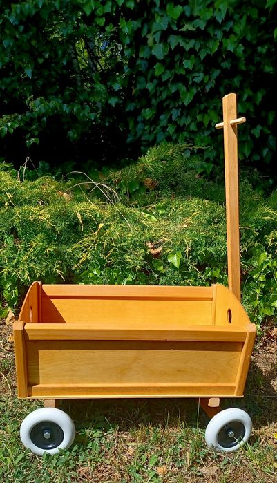 Drewniany wózek do ciągnięcia, wóz drabiniasty