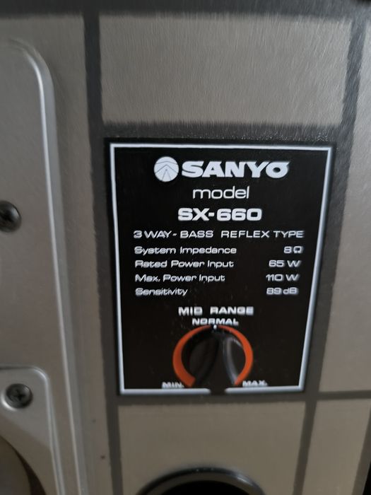 Zestaw audio SONY+ kolumny Sanyo