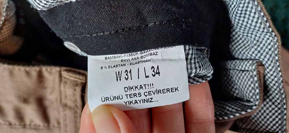 Spodnie męskie/młodzieżowe r.W31/L34