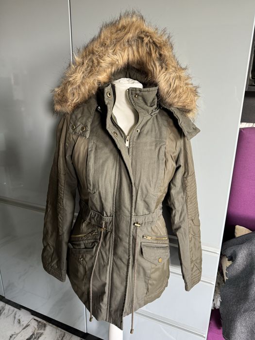 Kurtka parka khaki XS damska