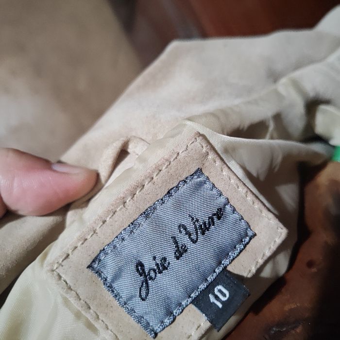 Casaco Blazer Pele Vintage Joie de Vivre - Beje