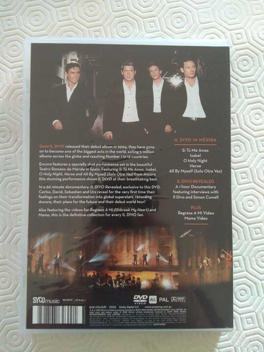 [DVD] Il Divo - Encore | Novo