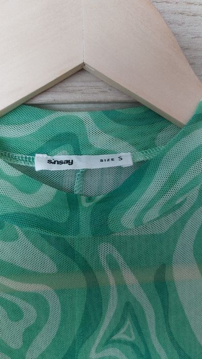 Sukienka zielona dwuwarstwowa Sinsay S