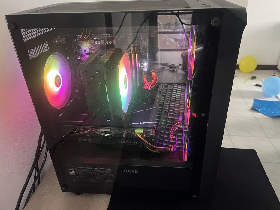 Pc Gaming com monitor e perifericos