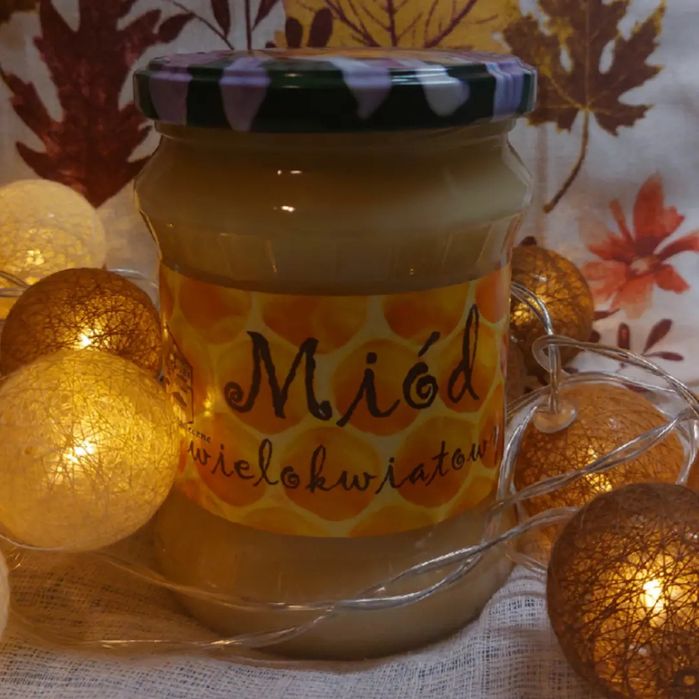 Miód pszeli z domowej pasieki, 650g/słoik