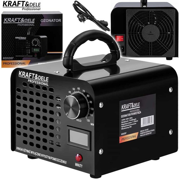 KRAFT&DELE Generator Ozonu Ozonator 145w 70 000mg/h + Timer KD5357
