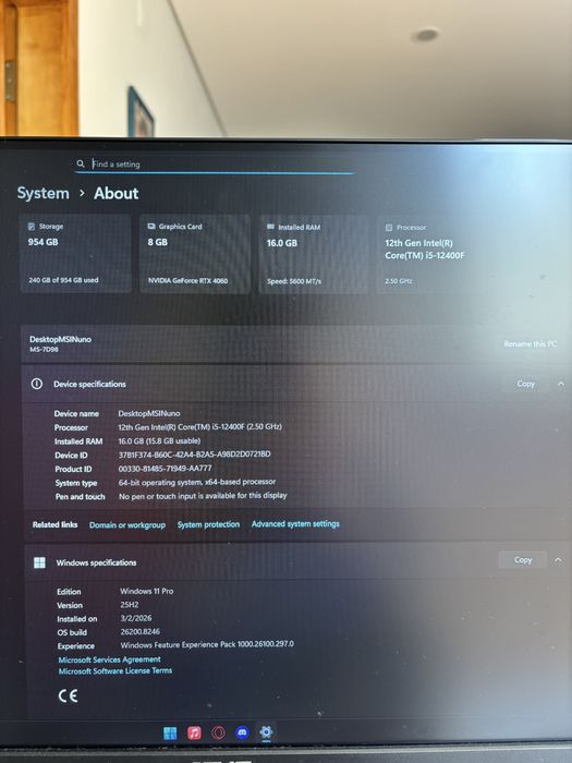 Computador gaming + monitor 144hz Asus