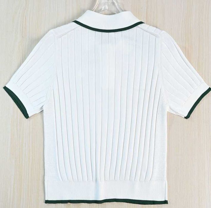 Футболка поло Lacoste XS-L біла і темно-синя