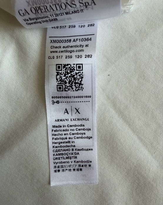 Нова футболка Armani Exchange розмір S
