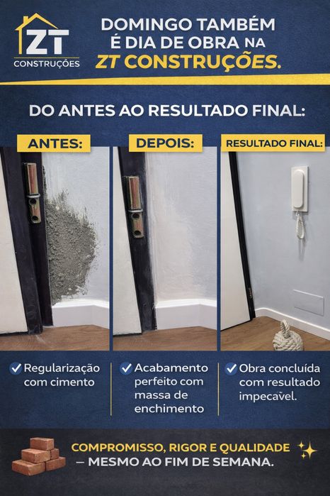 ZT CONTRUÇÕES - Peça ja o seu orçamento e de um novo ar a sua casa