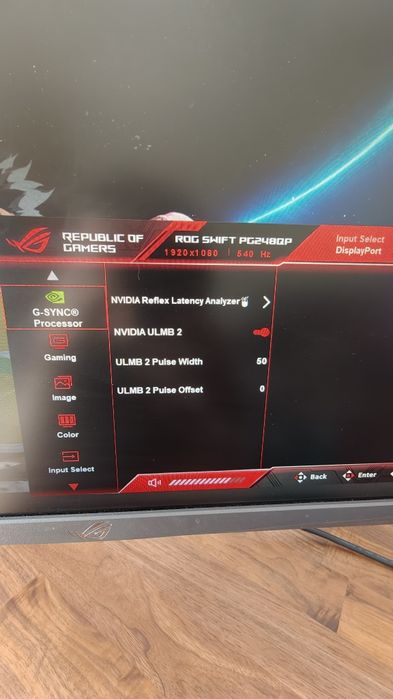 Monitor Asus PG248QP 540hz