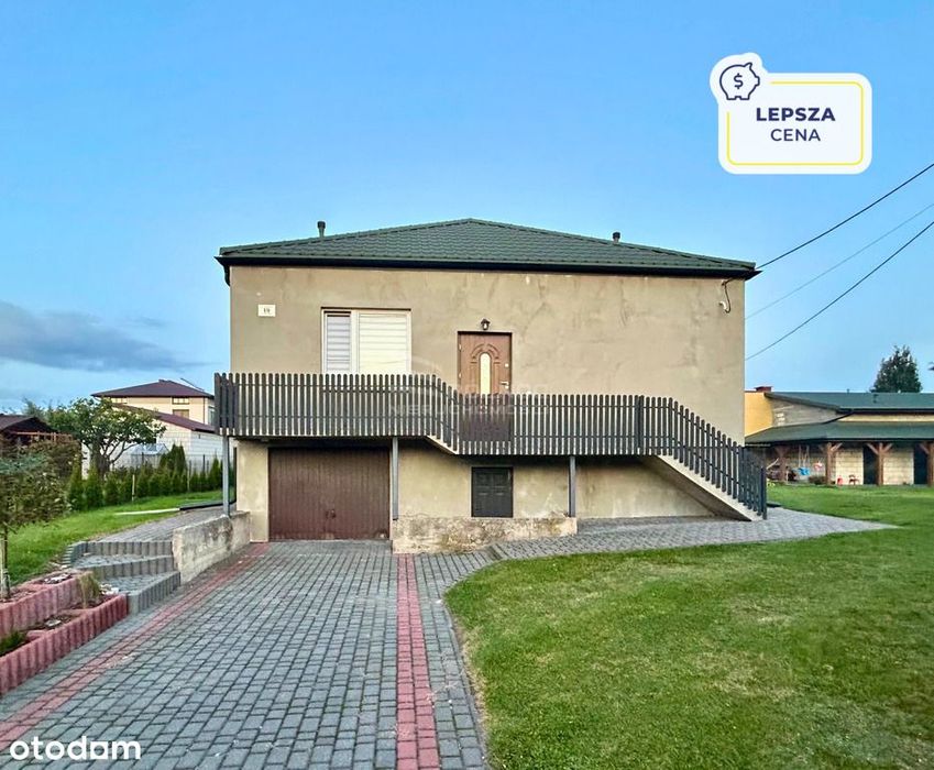 Funkcjonalny dom z ogrodem-Łaszczów