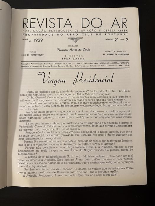 Revista do Ar n21 (ano 1939)