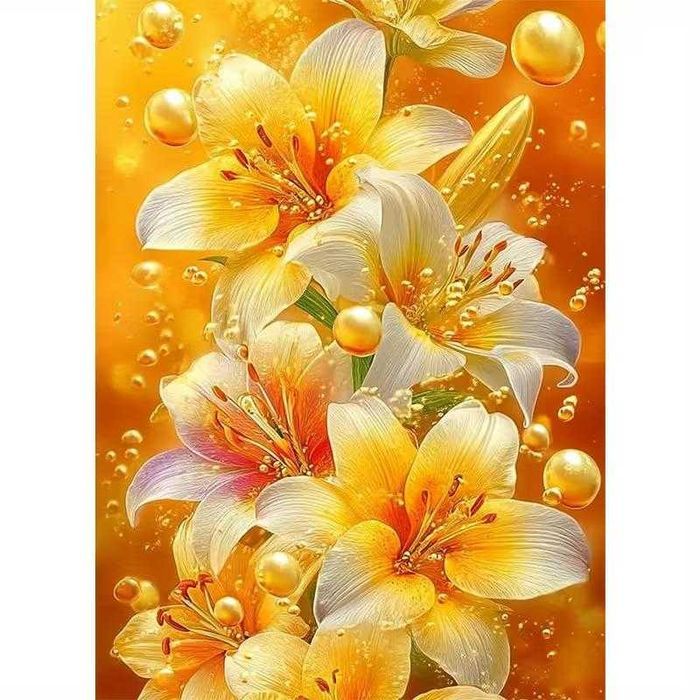 Алмазна вишивка без підрамника 30 на 40 чарівні квіти рози соняшники