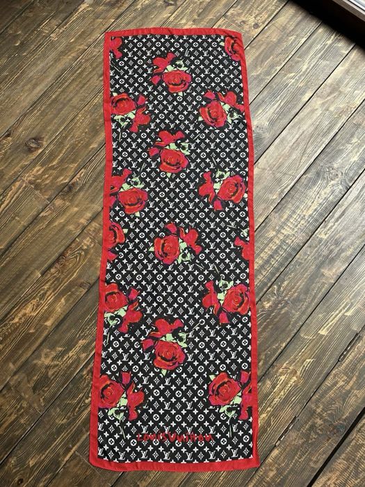 Шифоновий платок шарф хустка louis vuitton