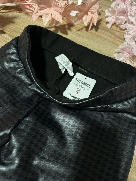 Tezenis s/8/36 nowe (z metką) termiczne ocieplone w. legginsy spodnie