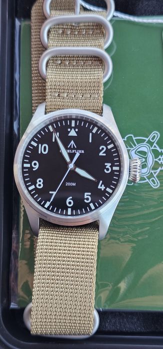 Годинник Steelflier, пілот, сапфірове скло, 200 метрів водозахист