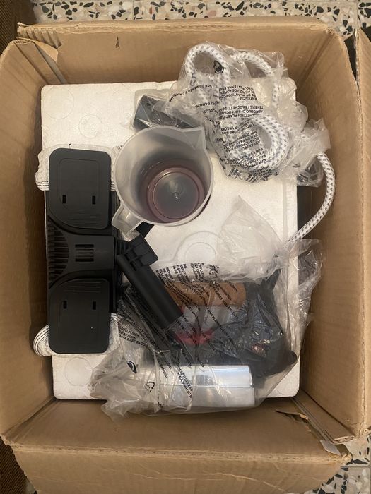 Vaporeta com ferro de engomar