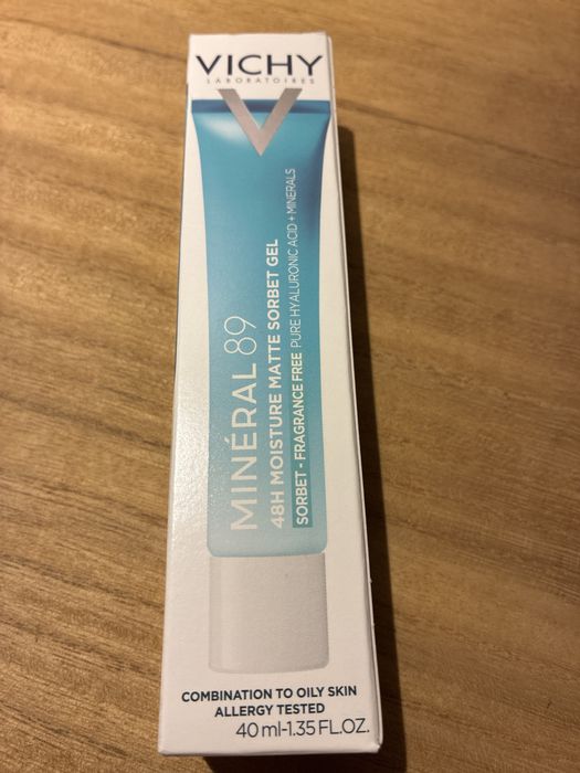 Vichy Mineral 89 48H Matte Sorbet Tube Matujący Żel-Sorbet Nawilżający Do Twarzy
