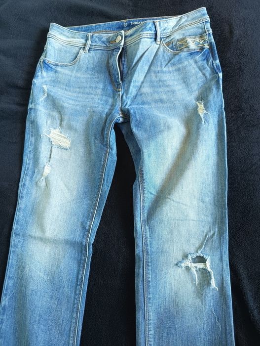 C&A  jeansowe vintage STRAIGHT LEG r. 40