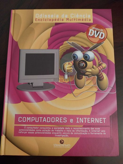 Livro pedagógico + DVD "Computadores e Internet", Enciclopédia Multimédia, Odisseia da Ciência (Volume 6)