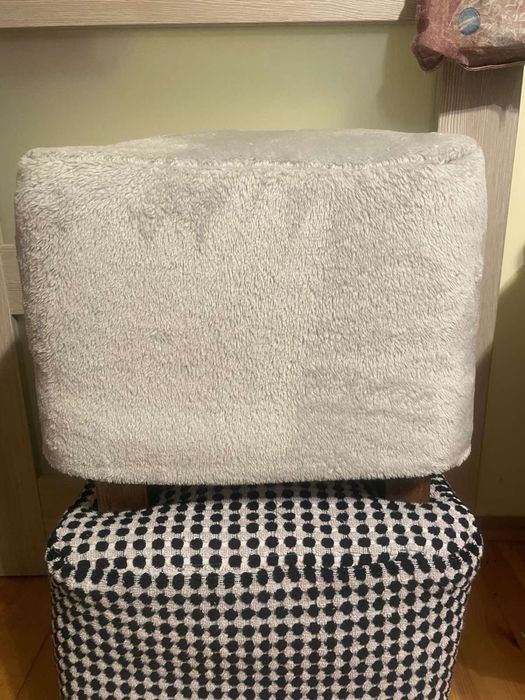 Пуфік з тканини,мʼяке крісло -табуретка
