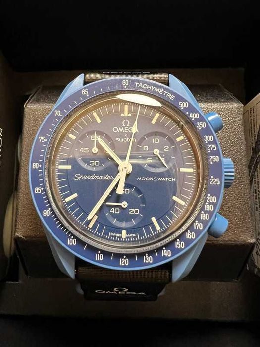 Omega x Swatch Bioceramic Neptune - SO33N100 Durable & Stylish