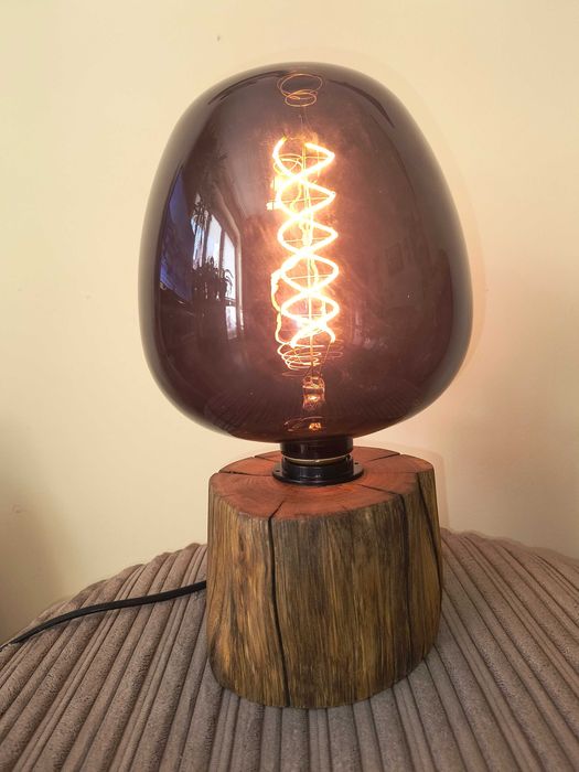 Lampa dębowa rustykalna