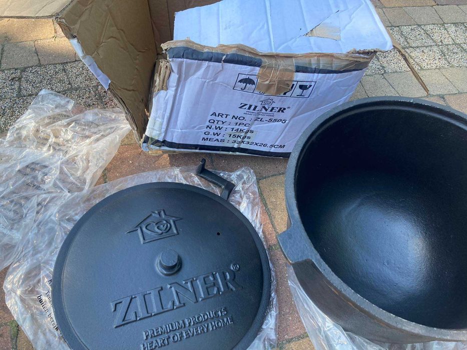 kociołek myśliwski żeliwny 5 lit okazja